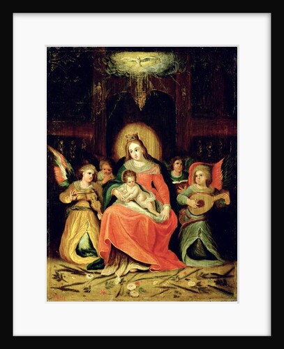 The Virgin Mary with Child and Music-playing Angels by Frans II the Younger Francken