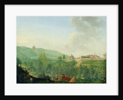 Weissenstein Castle, near Kassel, 1778 by Johann Georg Pforr