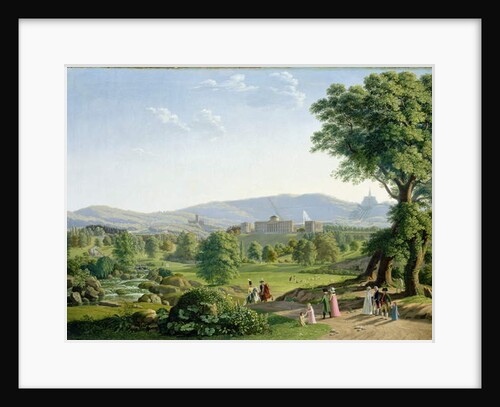 Wilhelmshoehe Castle with the Habichtswald Forest by Johann Erdmann Hummel