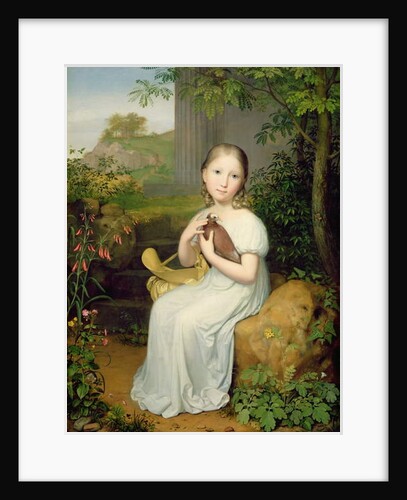 Portrait of Countess Louise Bose as a Child, 1820 by August von der Embde