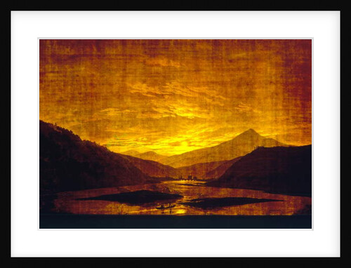 Mountainous River Landscape at Night, 1830-35 by Caspar David Friedrich