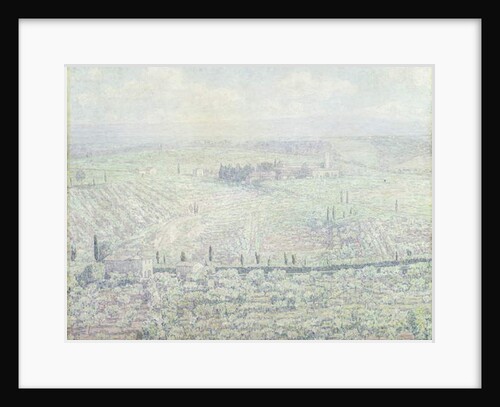 A Hilly Tuscan Landscape on the Morning of a Sunny Summer Day, c.1930 by Paul Baum