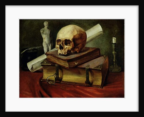 Vanitas, Still Life, 1842 by Johannes Wimmel