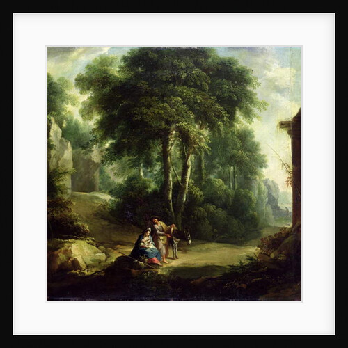 Rest on the Flight into Egypt, 1874 by Johann Andreas Herrlein