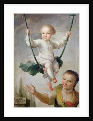 Christoph Adalbert Friedrich von Stein on a Swing, 1768 by Johann Andreas Herrlein