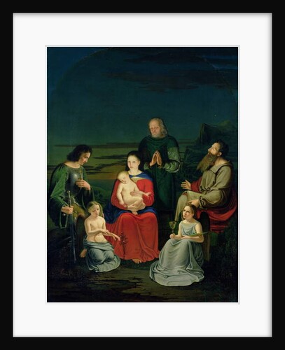 Holy Family with Angels and Saints, c.1824 by Ludwig Emil Grimm