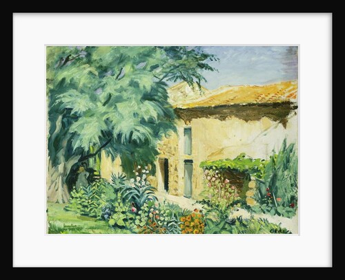 Southern Farm House with Flowerbed by Hans Olde