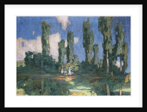 Poplars by Water by Otto Ubbelohde