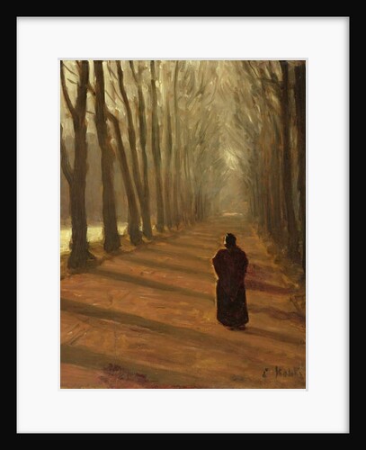 Avenue at Kuechengraben in the Karlsaue Park, Kassel by Louis Kolitz