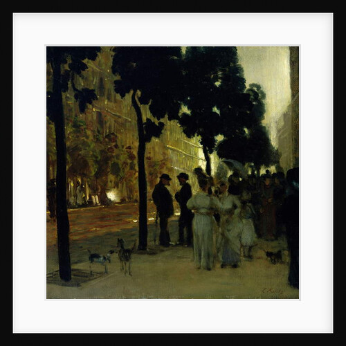 Hohenzollernstrasse in Kassel at Sunset by Louis Kolitz