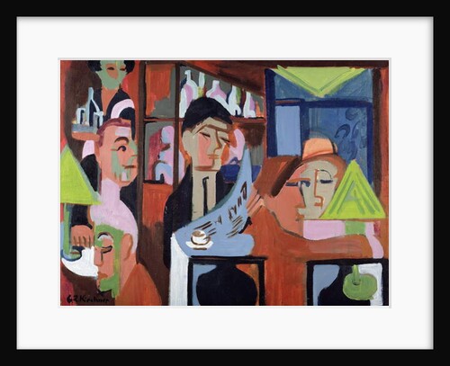 A Cafe in Davos by Ernst Ludwig Kirchner