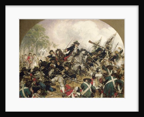 The 'Old Dessauer' in the Battle of Turin, 1883 by Hermann Joseph Wilhelm Knackfuss