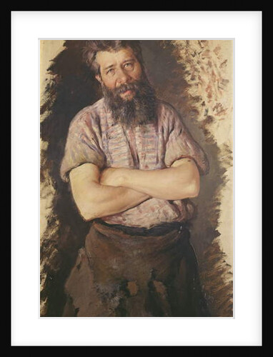 Portrait of a Blacksmith by Lothar von Seebach