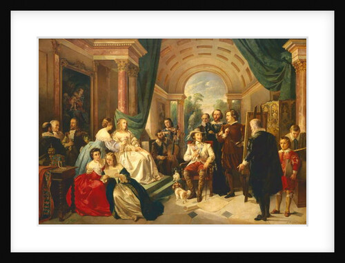 Anthony van Dyck at the Court of Charles I, 1863 by Louis Katzenstein