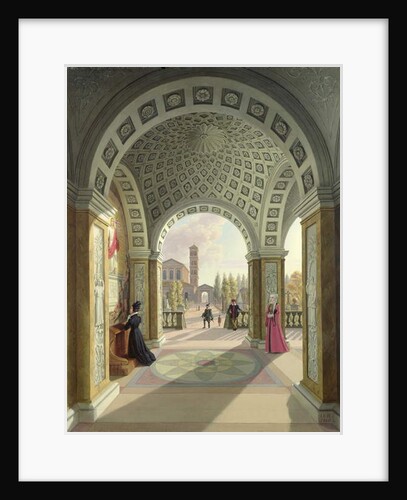 Italian Churchyard, 1845 by Johann Erdmann Hummel