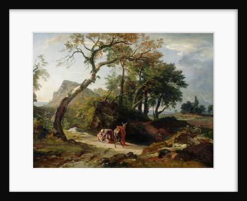 The Rescue of the Injured Man by the Merciful Samaritan c.1856 by Johann Wilhelm Schirmer