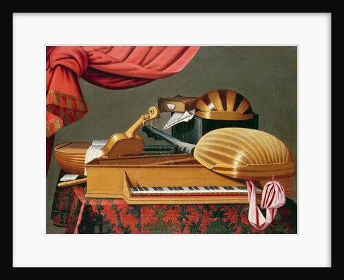 Still Life with Musical Instruments by Evaristo Baschenis