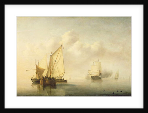 Calm Sea, 1653 by Willem van de the Younger Velde