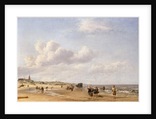 The Beach at Scheveningen, 1658 by Adriaen van de Velde
