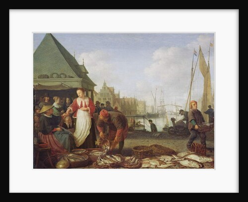 The Rotterdam Fish Market by Hendrik Martensz Sorgh