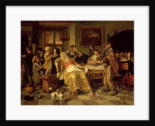 The Bean Feast, 1668 by Jan Havicksz. Steen