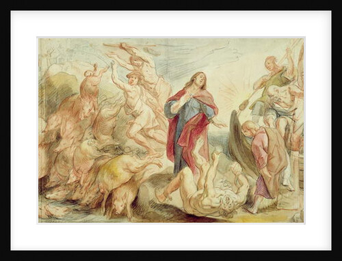 Jesus driving the devil from the possessed by Jacob Jordaens