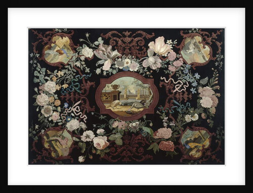 Scagolia table top, 1715 by Hendrik Busch