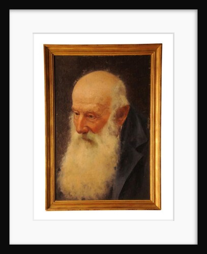 Oil painting of an elderly man by Alfredo Chicco