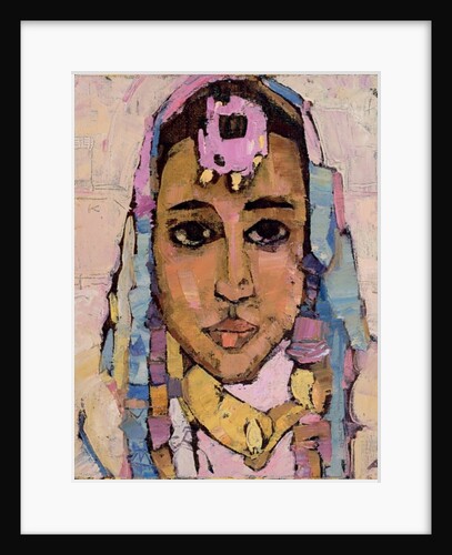 Portrait of a Woman in White by Anna Kostenko