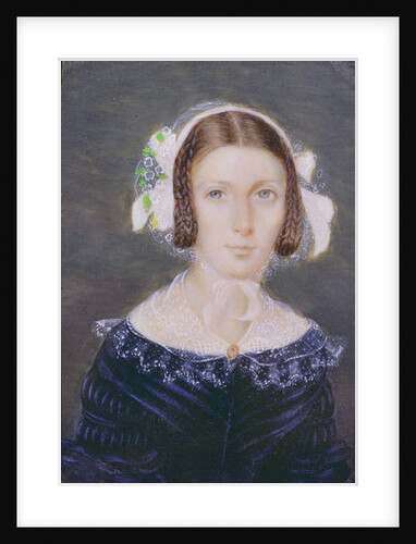 Portrait Miniature of Fanny Brawne, 1833 by English School
