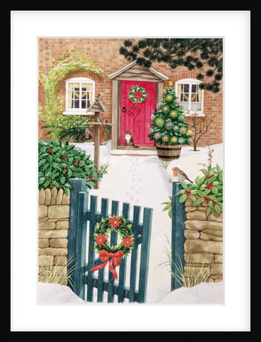 Snowy Front Garden by Linda Benton