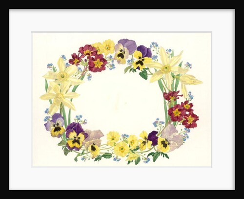 Spring Flower Oval, 1995 by Linda Benton