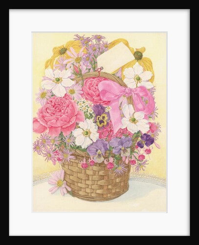 Basket of Flowers, 1995 by Linda Benton