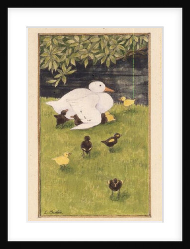 Mother Duck with Ducklings by Linda Benton