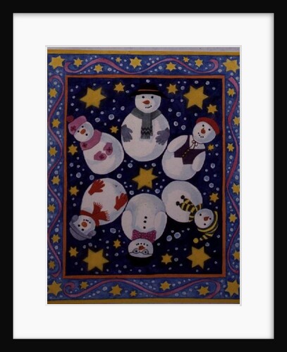 Snowman and Stars by Linda Benton