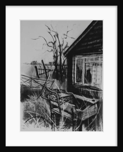 Not Forgotten, 1998 ruined shed and desk by Lee Campbell