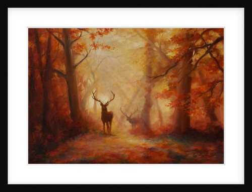 Majesty, 2011 forest deer by Lee Campbell