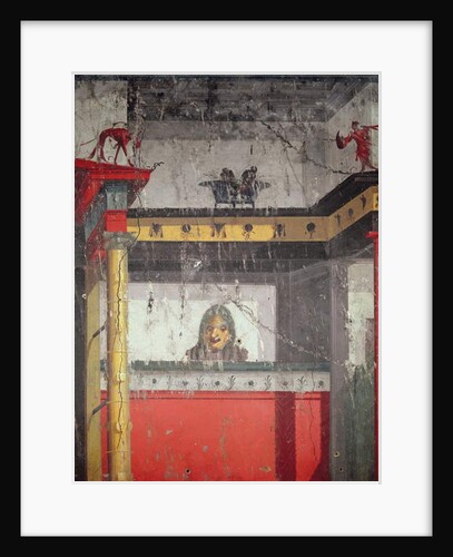 Interior wall with illusionistic painting, 25 BC - AD 25 by Roman Roman