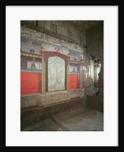 Interior view of the house with frescoes dating from 25 BC - AD 25 by Roman Roman