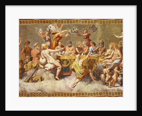 The Banquet of the Gods, ceiling painting of the Courtship and Marriage of Cupid and Psyche by Raphael