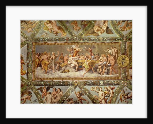 The Banquet of the Gods, ceiling painting of the Courtship and Marriage of Cupid and Psyche by Raphael