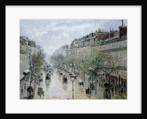 Boulevard Montmartre, 1897 by Camille Pissarro