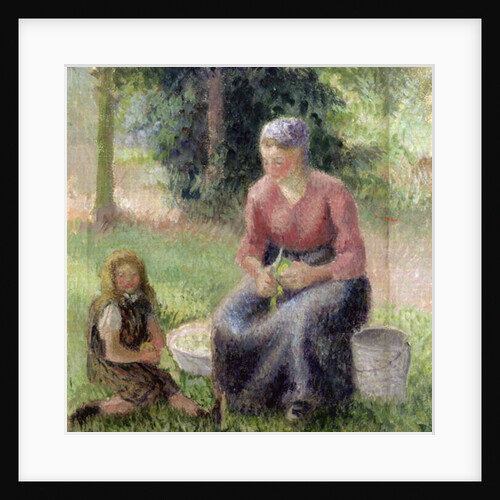 Peasant Woman and her Little Girl, c.1893 by Camille Pissarro