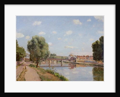 The Railway Bridge, Pontoise, 1873 by Camille Pissarro