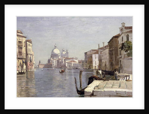 Venice - View of Campo della Carita looking towards the Dome of the Salute, 1834 by Jean Baptiste Camille Corot