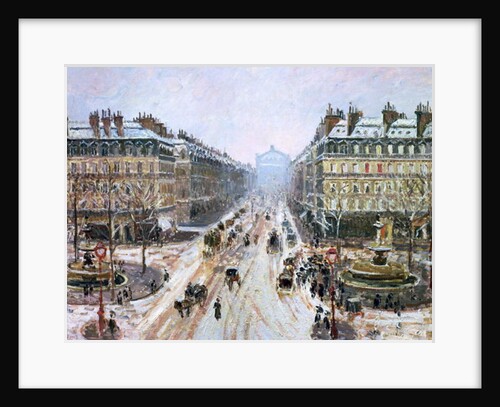 Avenue de l'Opera - Effect of Snow, 1898 by Camille Pissarro