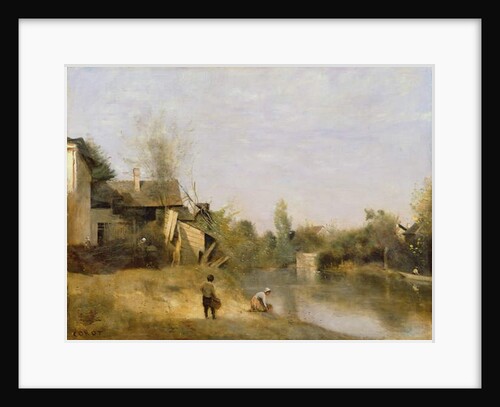 Riverbank at Mery sur Seine, Aube, c.1870 by Jean Baptiste Camille Corot