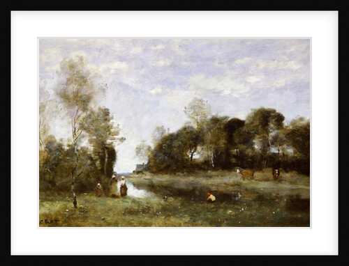 Souvenir of the Bresle at Incheville by Jean Baptiste Camille Corot