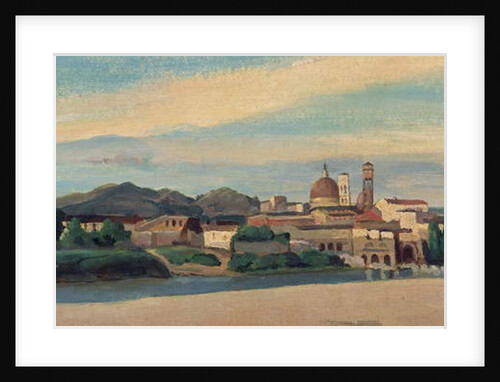 View of an Italian Village by Jean Baptiste Camille Corot