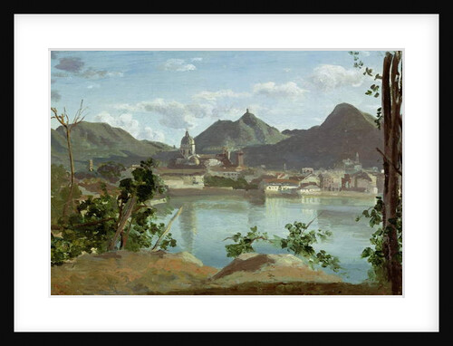The Town and Lake Como, 1834 by Jean Baptiste Camille Corot